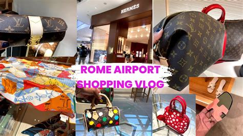 rome airport louis vuitton|stores at rome airport.